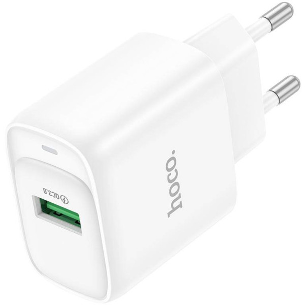 Фото - Сетевое зарядное устройство HOCO C140A QC3.0 charger (EU) White (6942007627795) Фото - Сетевое зарядное устройство HOCO C140A QC3.0 charger (EU) White (6942007627795)