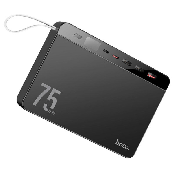 Фото - Батарея мобильная HOCO J94 Overlord 22.5W 75000mAh Black (6931474779175)