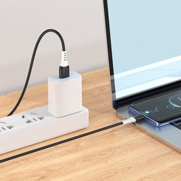 Фото - Кабель синхронизации данных HOCO X82 USB to Type-C 3A, 1m Black (6931474768575)