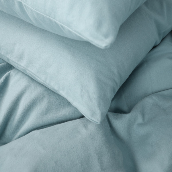 Фото - Простынь двуспальная MirSon Фланель 006 Menthol 180x200 см (2200009650512)