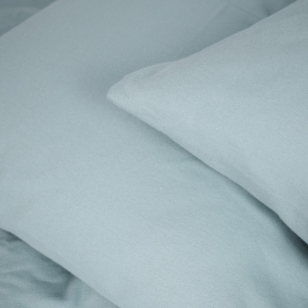 Фото - Простынь двуспальная MirSon Фланель 006 Menthol 180x200 см (2200009650512)