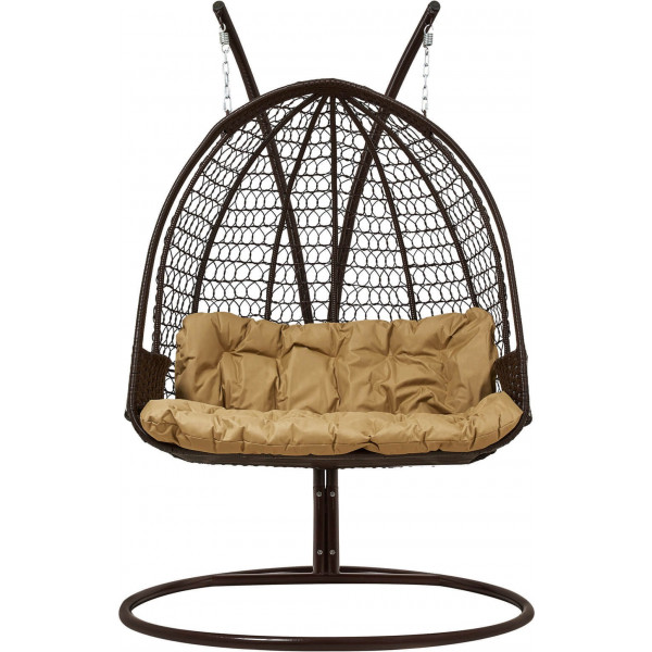 Фото - Кресло-кокон Home Rest двойное Коричневый/койот