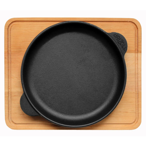 Фото - Сковорода универсальная Brizoll H1425-D HoReCa 140х25 мм, порционная с подставкой