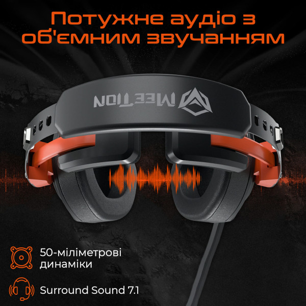 Фото - Гарнитура проводная игровая Meetion MT-HP099-A