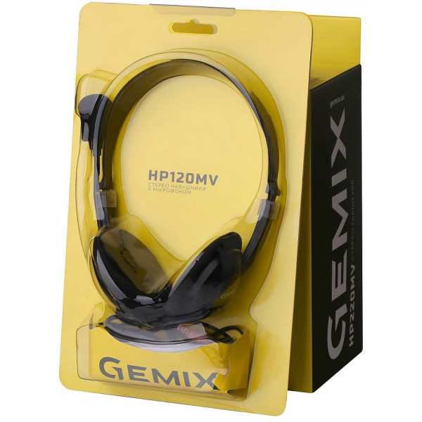 Фото - Гарнитура проводная Gemix HP-120MV Black