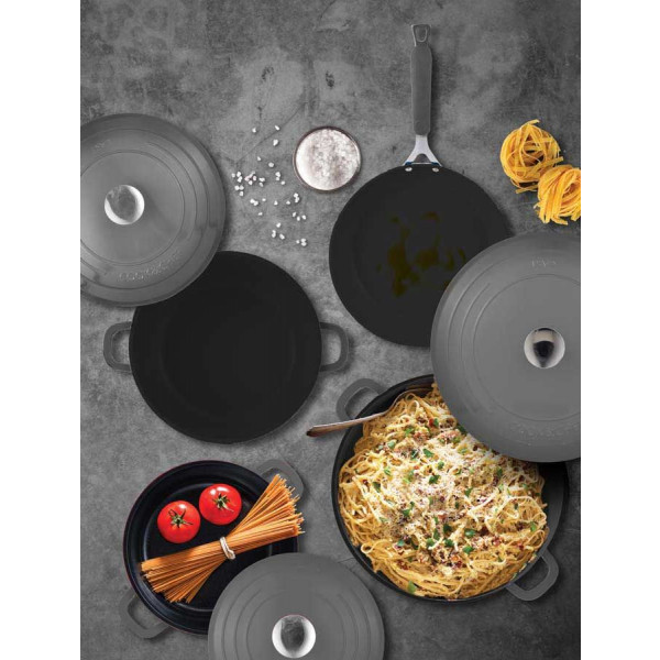 Фото - Сковорода универсальная Bergner Excalibur 28 см (BG-36089-GY)