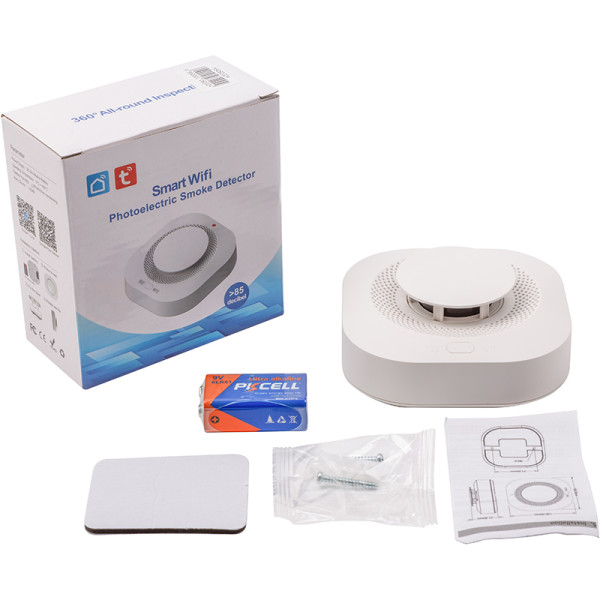 Фото - Беспроводной датчик задымления Tuya Wi-Fi (HS082024)