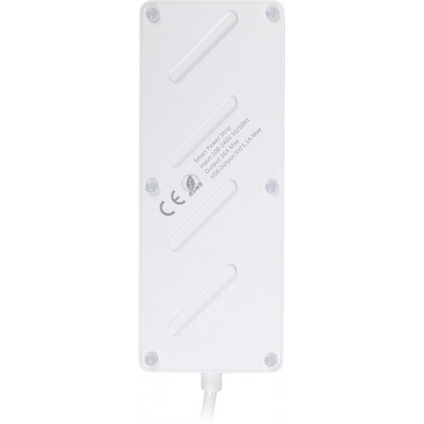 Фото - Сетевой фильтр Tuya Smart 1.8 м 16A 4 розетки 4xUSB (HS082383)