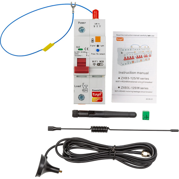 Фото - Релейный выключатель Tuya Wifi SCB01, 63A (HS084042)