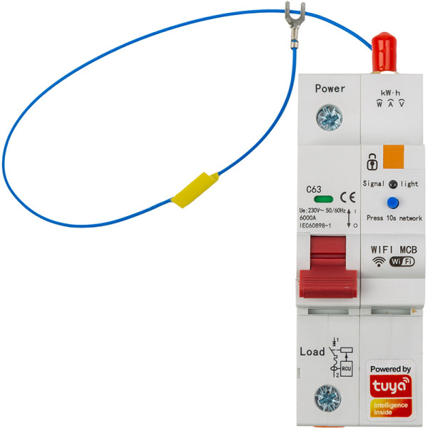 Фото - Релейный выключатель Tuya Wifi SCB01, 63A (HS084042) Фото - Релейный выключатель Tuya Wifi SCB01, 63A (HS084042)