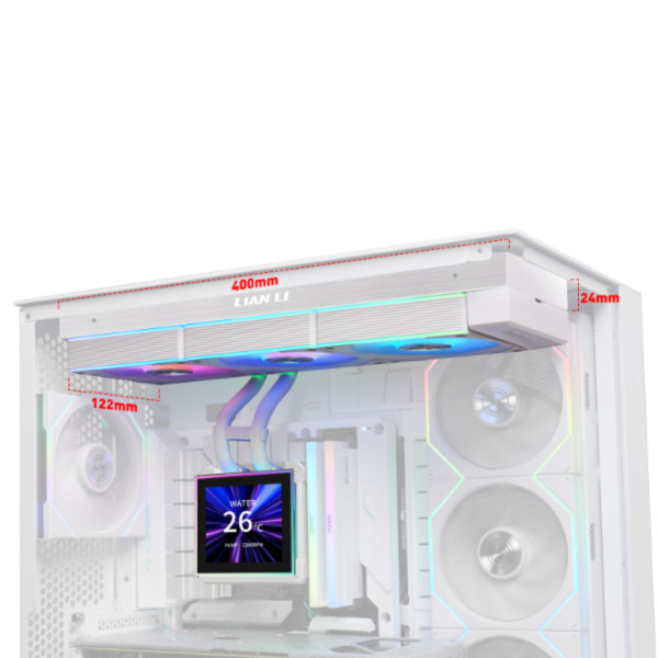 Фото - Водяная система охлаждения Lian Li HydroShift II LCD-S 360CL White (G89.GHS2LCDS36CW.00)
