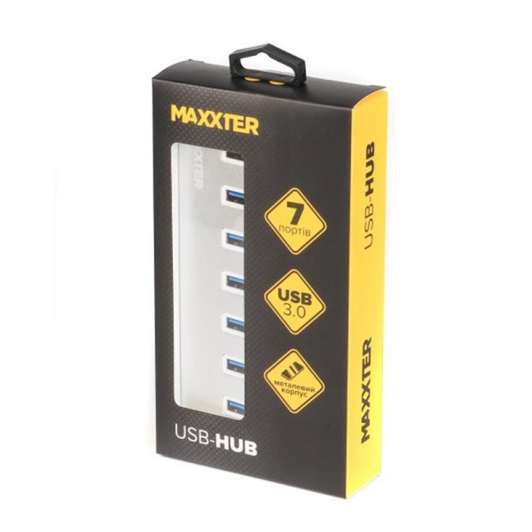 Фото - Хаб USB Maxxter HU3A-7P-01