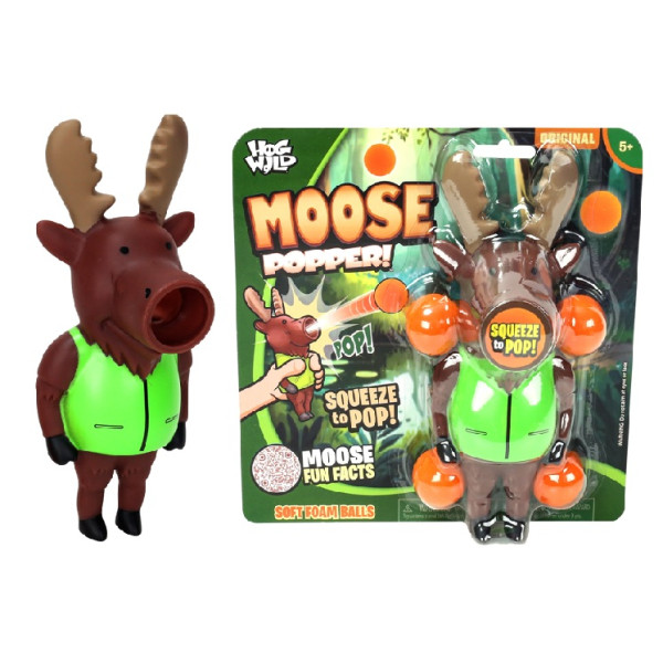 Фото - Антистресс игрушка HOGWILD Стреляющий зверек Лось (HW54350)