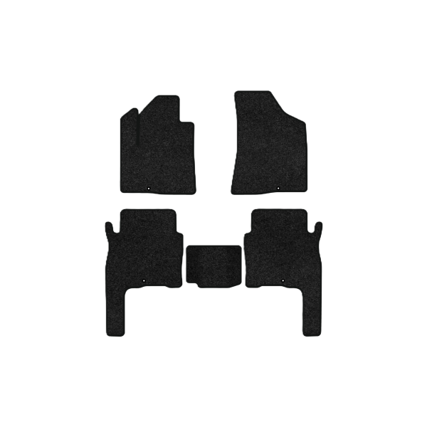 Фото - Коврики ворсовые в салон авто EVAtech Premium для Hyundai Santa FE (CM) 5 seats 2006-2010 2 поколение SUV Korea черный кант HY33308CVK5KD4VPB