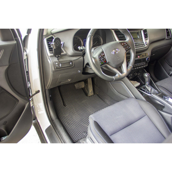 Фото - EVA коврики в салон авто передние EVAtech для Tucson (Squib VL+VR) Hyundai 2015-2021 3 поколение SUV EU HY33428AV2KH3RBB
