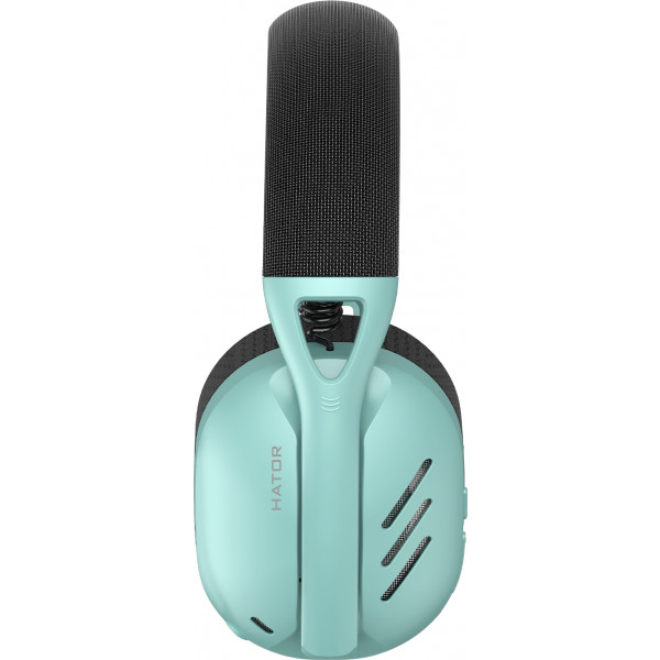 Фото - Гарнитура беспроводная игровая Hator Hyperpunk 2 Wireless Tri-mode Black/Mint (HTA-858)