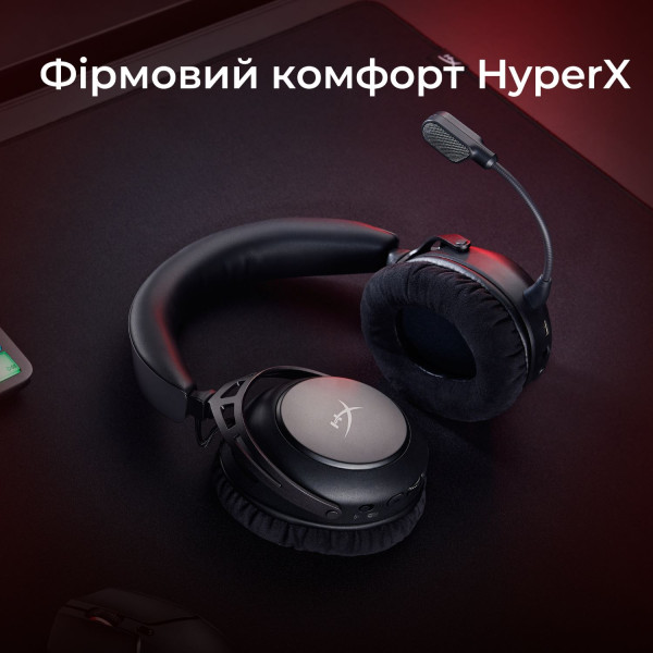 Фото - Гарнитура беспроводная игровая HyperX Cloud Alpha 2 Wireless Black (AJ5C7AA)
