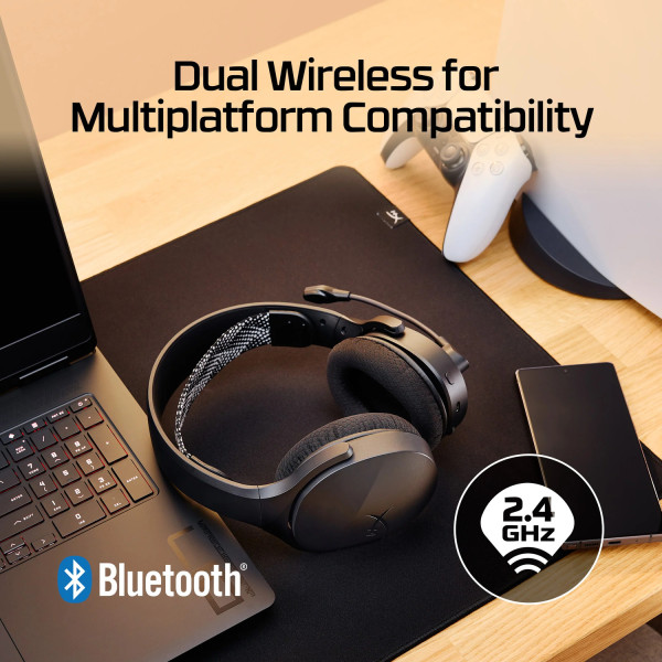 Фото - Гарнитура беспроводная игровая HyperX Cloud Jet Black (AJ0T1AA)