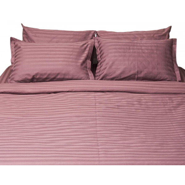 Фото - Комплект постельного белья Moon&Star King Size 220x240 Garnet Satin Stripe (MS-820000525)