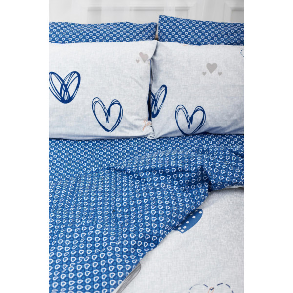 Фото - Комплект постельного белья Moon&Star King Size 220x240 Bessi Love Бязь Gold Люкс (MS-820000765)