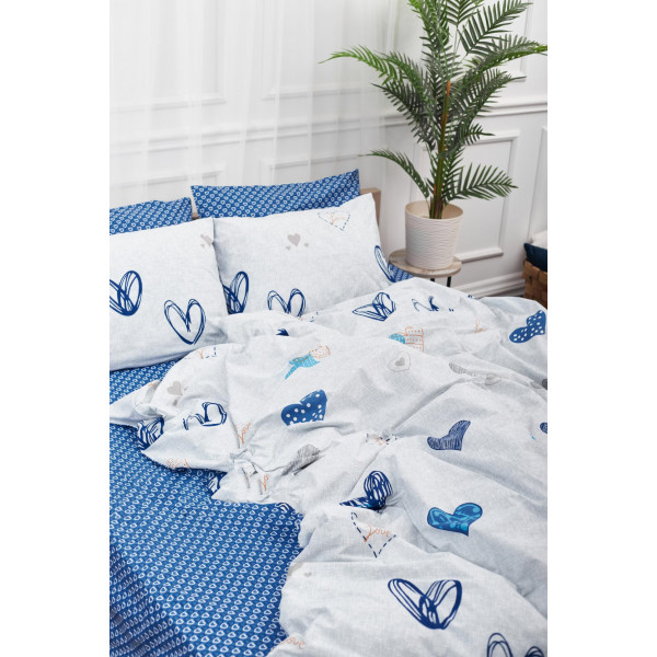 Фото - Комплект постельного белья Moon&Star King Size 220x240 Bessi Love Бязь Gold Люкс (MS-820000765)