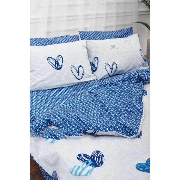 Фото - Комплект постельного белья Moon&Star King Size 220x240 Bessi Love Бязь Gold Люкс (MS-820000765)