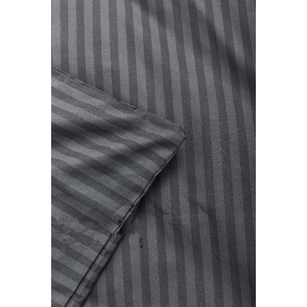 Фото - Комплект постельного белья Moon&Star 160х220х2 нав. 4х70х70 Gray Stripe&Black Бязь Gold Люкс (MS-820001074)