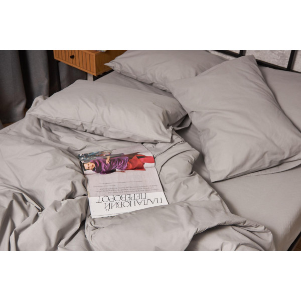 Фото - Комплект постельного белья Moon&Star 160х220х2 нав. 4х70х70 Gray Бязь Gold Люкс (MS-820001147)