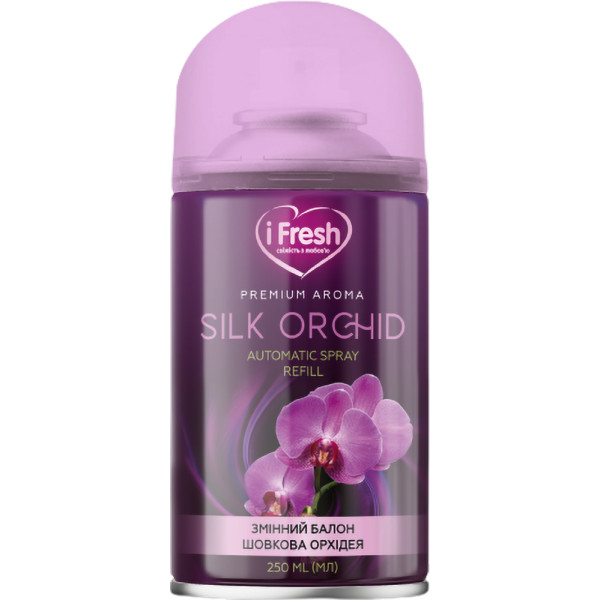Фото - Сменный балон к освежителю воздуха iFresh premium aroma silk orchid 250 мл (4820268100153)