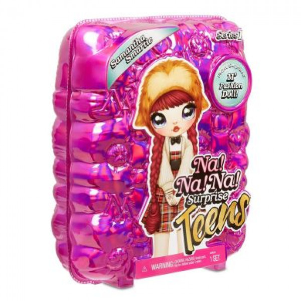 Фото - Кукольный набор Na! Na! Na! Surprise серии ''Teens'' Саманта Смарти с аксессуарами (573876)