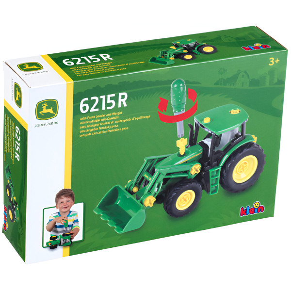 Фото - Наземная строительная техника Klein John Deere - Игрушечный трактор-погрузчик 1:24 (3903)