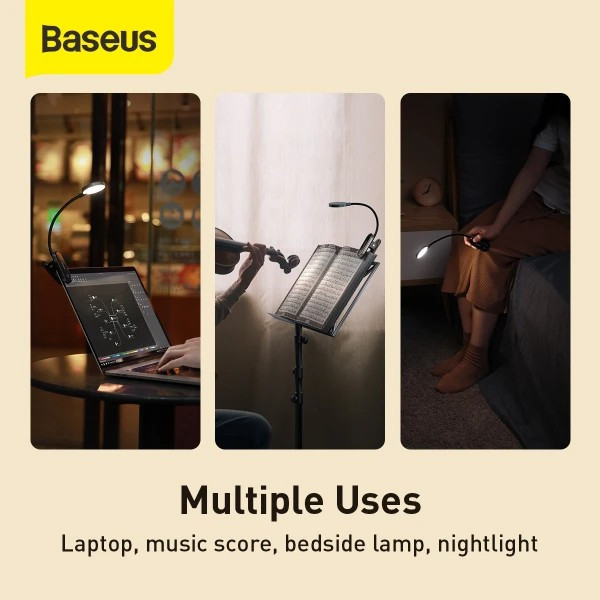 Фото - Настольная лампа Baseus 3W 4000K USB 5V (DGRAD-0G)
