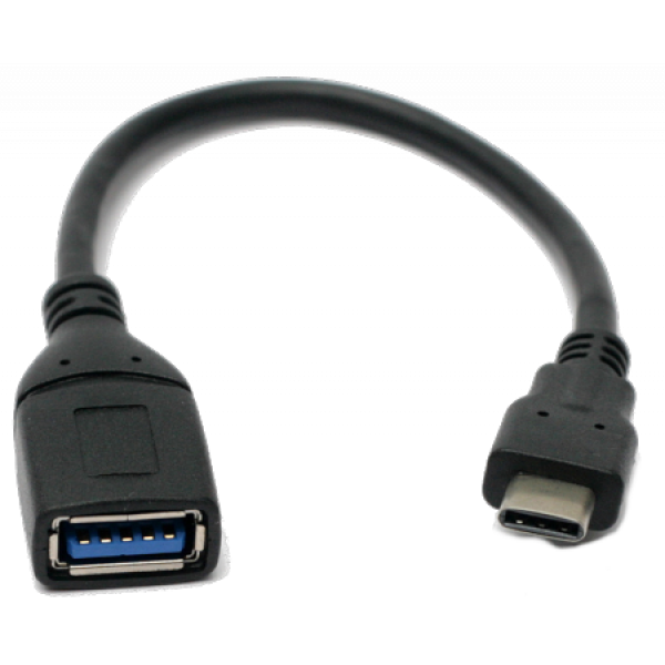 Фото - Кабель синхронизации данных PowerPlant USB 3.0 Type-C to AF 0.1m (KD00AS1257)