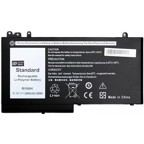 Фото - Аккумулятор для ноутбука PowerPlant DELL Latitude 12 5000 (RYXXH) 11.1V 3400mAh (NB441105)