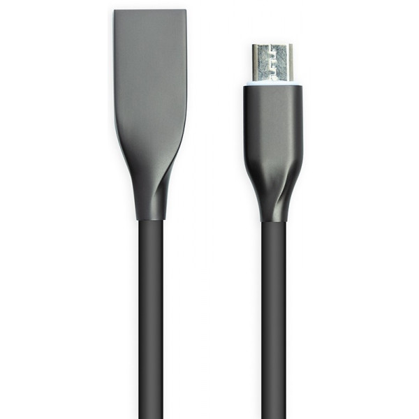 Фото - Кабель PowerPlant USB - microUSB 1m Black (CA911226)