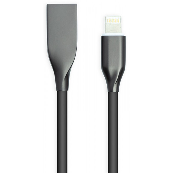 Фото - Кабель синхронизации данных PowerPlant USB - Lightning 1m Black (CA911790)