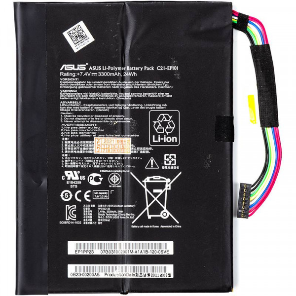 Фото - Аккумулятор для ноутбука PowerPlant ASUS Eee Pad Transformer TR101 (C21-EP101) 7.4V 3300mAh (NB431137l)