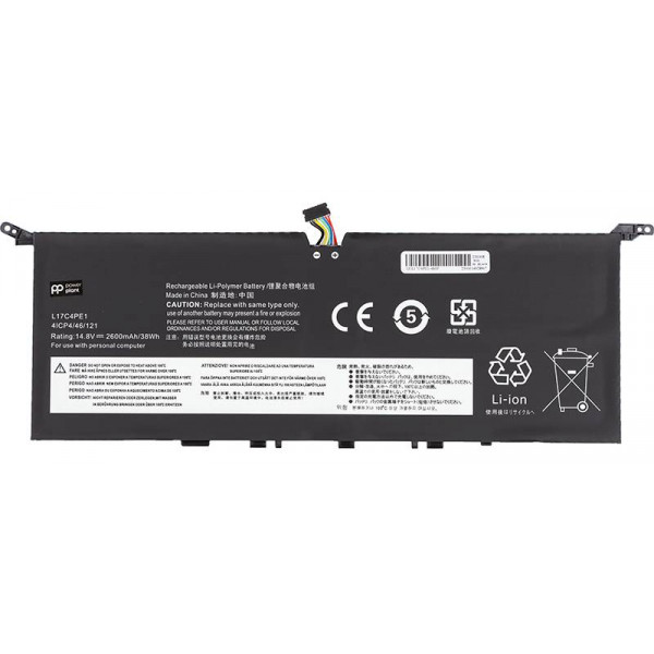 Фото - Аккумулятор для ноутбука PowerPlant LENOVO Yoga S730-13IWL (L17C4PE1) 15.36V 2735mAh (original) (NB481415)