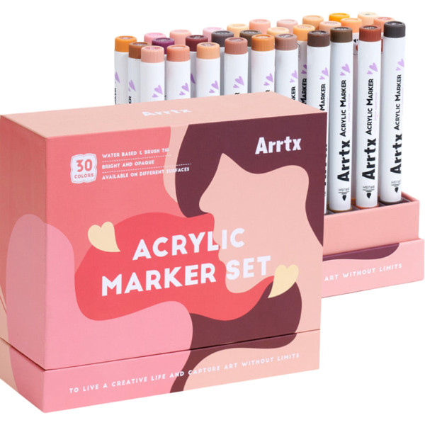 Фото - Набор маркеров Arrtx 30c Brush Tip (LC304318) Фото - Набор маркеров Arrtx 30c Brush Tip (LC304318)