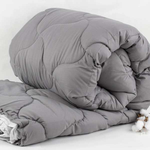 Фото - Одеяло всесезонное двуспальное ТЕП DUO SEASON 180х210 см Темно-серый/Светло-серый (1-04745_33886)