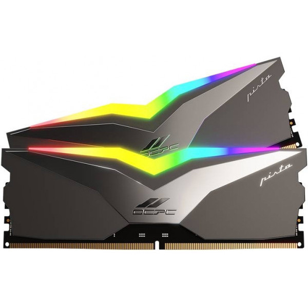 Фото - Память DDR OCPC Pista Titanium/Silver DDR5 6200MHz 32GB Kit 2x16GB (MMPT2K32GD562C40T)