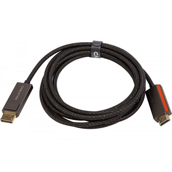 Фото - Кабель HDMI PowerPlant DisplayPort - HDMI 3m (CA914081)