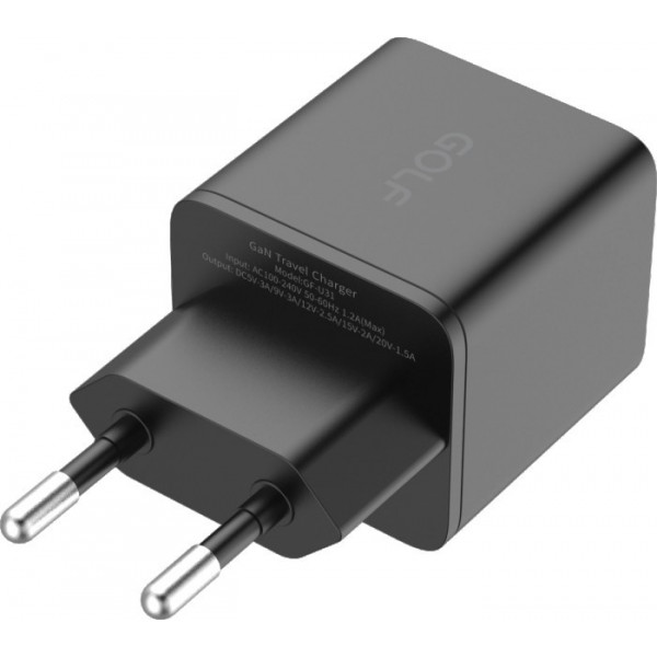 Фото - Сетевое зарядное устройство Golf Type-C 30W PD (GF-U31) Black