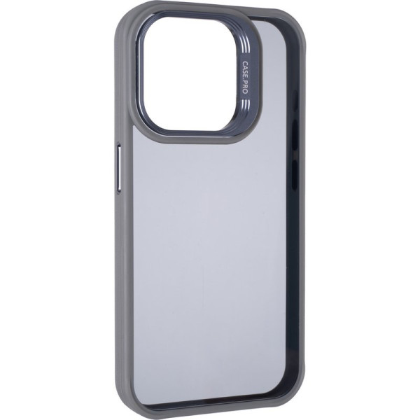 Фото - Чехол для смартфона Gelius Elegant Bumper Case Camera stand iPhone 15 Pro Grey (99488)