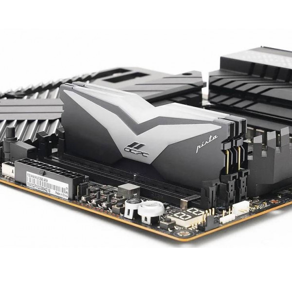 Фото - Память DDR OCPC Pista Titanium/Silver DDR5 6200MHz 32GB Kit 2x16GB (MMPT2K32GD562C40T)