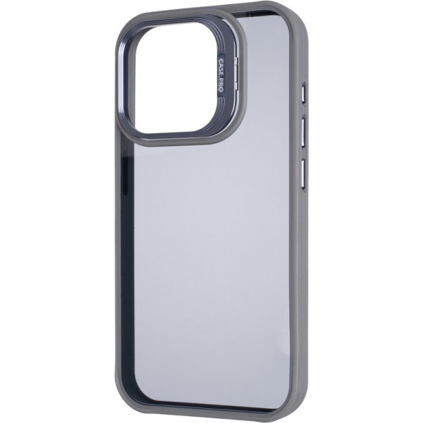 Фото - Чехол для смартфона Gelius Elegant Bumper Case Camera stand iPhone 15 Pro Grey (99488)