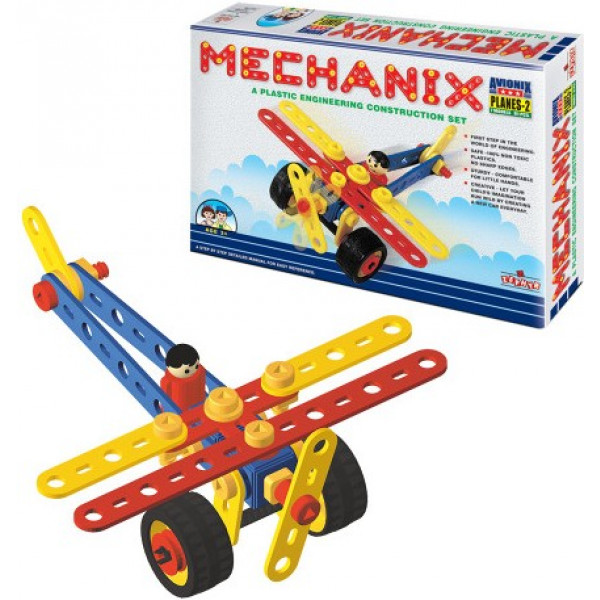 Фото - Пластиковый конструктор ZEPHYR "MECHANIX" Самолет №2 (81 элм./7 моделей) (2005)