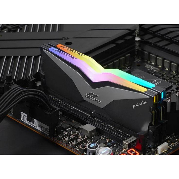 Фото - Память DDR OCPC Pista Titanium/Silver DDR5 6200MHz 32GB Kit 2x16GB (MMPT2K32GD562C40T)