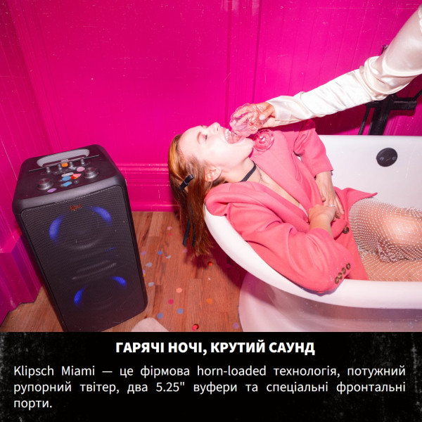 Фото - Портативная акустика Klipsch Miami Black (1073417)