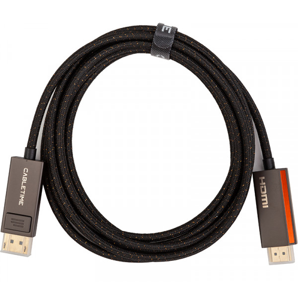 Фото - Кабель HDMI PowerPlant DisplayPort - HDMI 3m (CA914081)